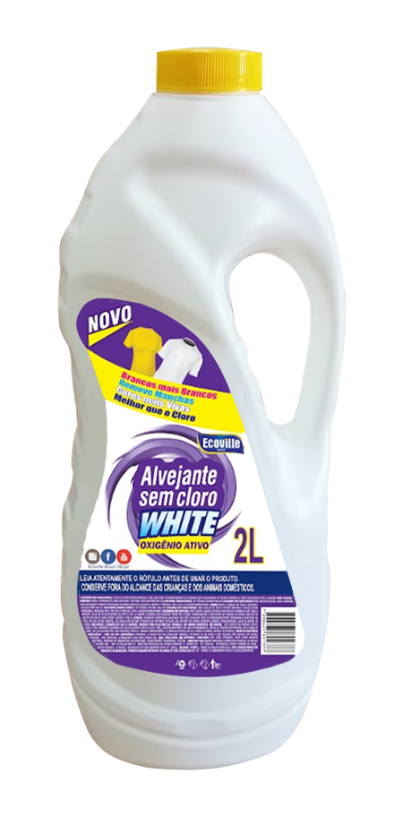 Alvejante sem cloro White Ecoville – Potência Máxima Contra Manchas! 2L