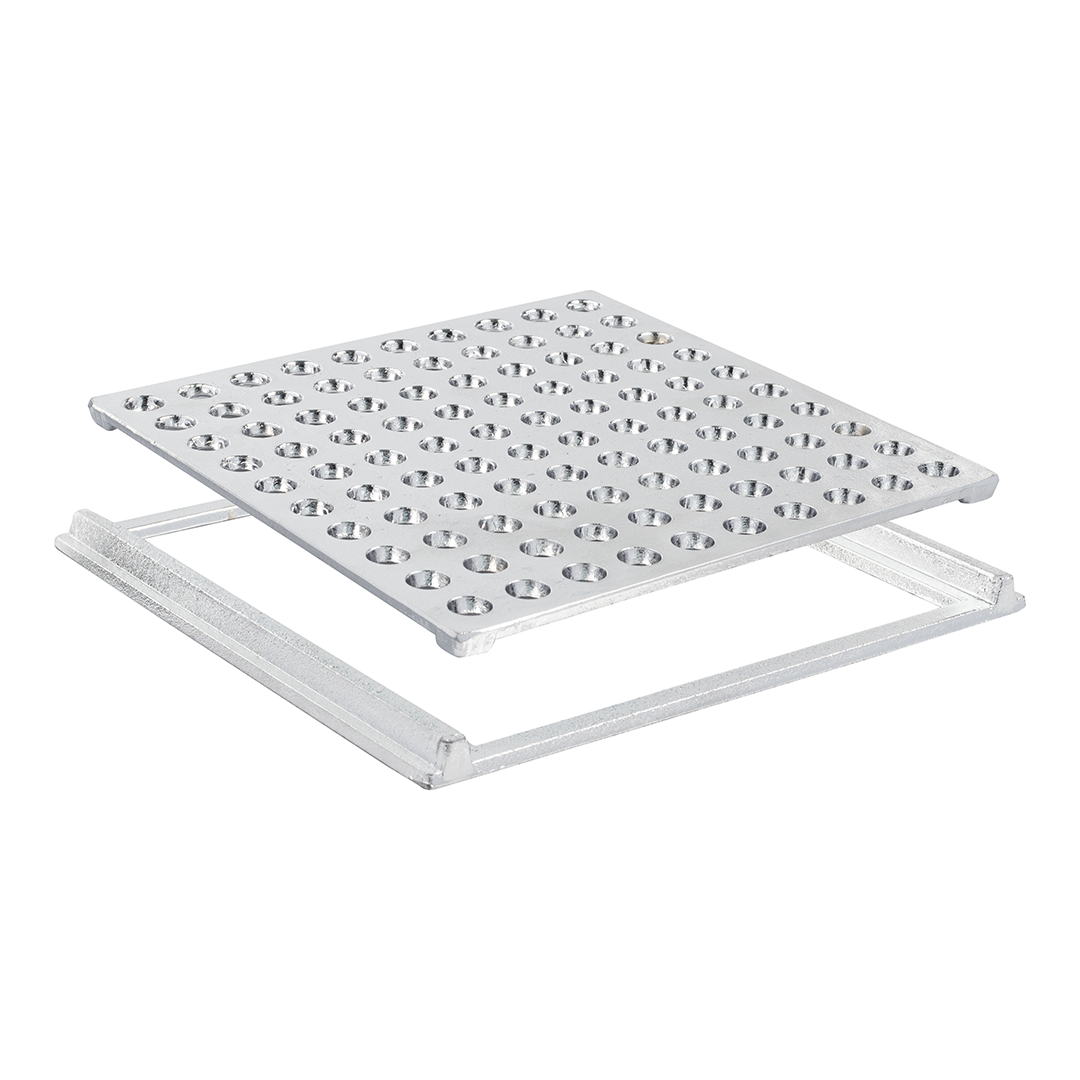 CJ DE GRELHA LINEAR PERFURADA ALUMÍNIO